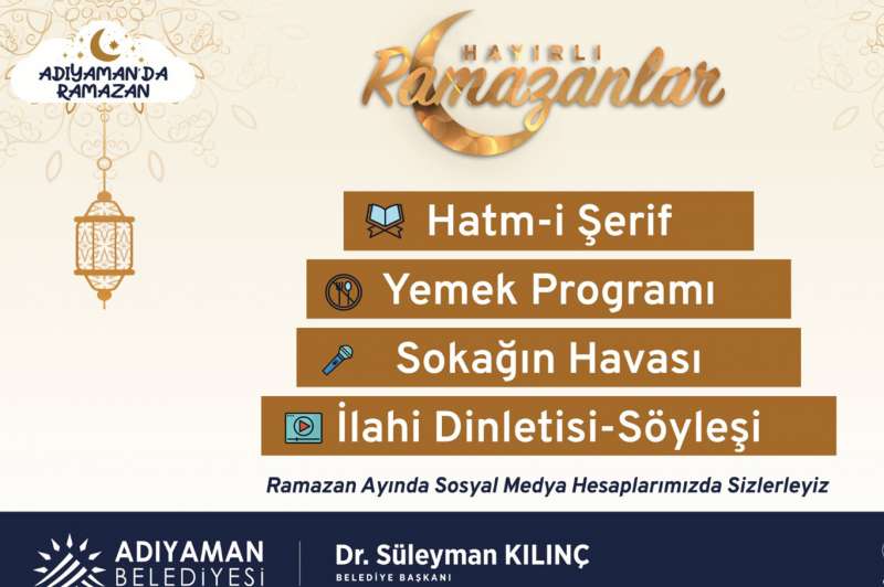 Adıyaman'da Ramazan etkinlikleri dijital ortamda gerçekleştirilecek
